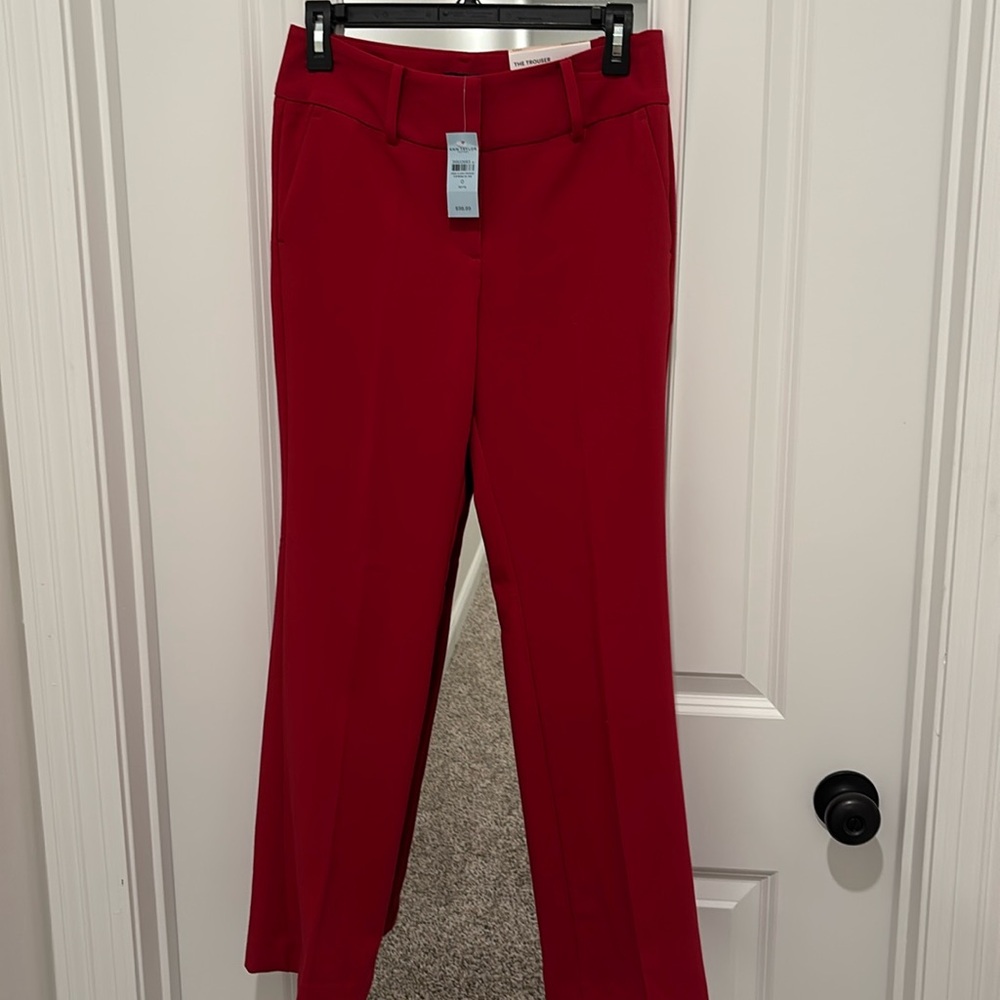 Ann Taylor Factory Vibrant Red Women's Trousers